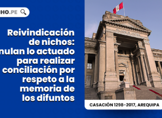 reivindicacion nichos anulan actuado conciliacion respeto memoria difuntos