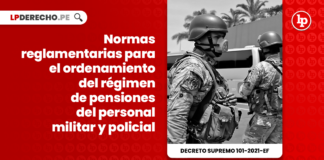 Normas reglamentarias para el ordenamiento del régimen de pensiones del personal militar y policial