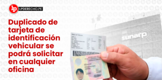 Duplicado de tarjeta de identificacion vehicular se podra solicitar en cualquier oficina-Sunarp-LP