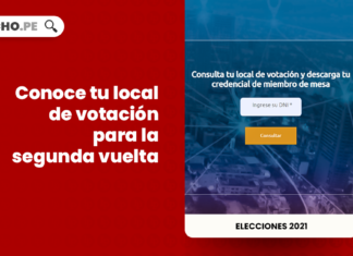 #Elecciones2021: conoce tu local de votación para la segunda vuelta