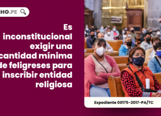 Es inconstitucional exigir una cantidad mínima de feligreses para inscribir entidad religiosa