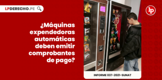 ¿Máquinas expendedoras automáticas deben emitir comprobantes de pago?