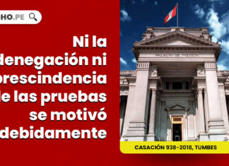 denegacion prescidencia pruebas motivo debidamente LP