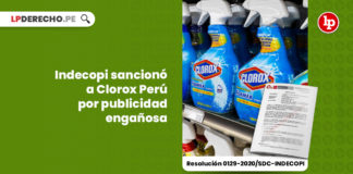 indecopi-sanciono-clorox-peru-publicidad-enganosa-resolucion-0129-2020-sdc-indecopi-LPDERECHO