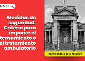 medidas seguridad criterio imponer internamiento tratamiento ambulatorio LP