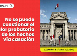 no se puede cuestionar valor probatorio hechos via casacion