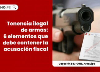 tenencia-ilegal-armas-seis-elementos-debe-contener-acusacion-fiscal-casacion-883-2019-arequipa-LP