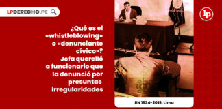 whistleblowing-denunciante-civico-jefa-querello-funcionario-denuncio-presuntas-irregularidades-recurso-nulidad-1934-2019-lima-LP