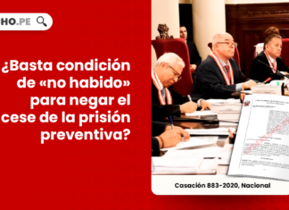 Basta condicion de - no habido- para negar el cese de la prision preventiva-LP