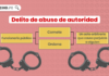 Delito de abuso de autoridad con logo de LP