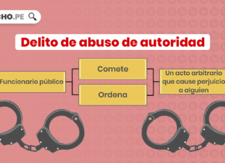Delito de abuso de autoridad con logo de LP