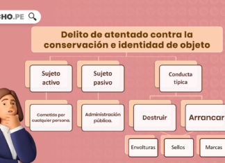 Delito de atentado contra la conservacion e identidad del objeto con logo de LP