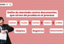Delito de atentado contra los medios de prueba en el proceso con logo de LP