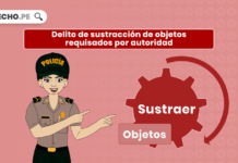 Delito de sustracción de objetos requisados con logo de LP