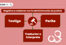 Negativa a colaborar con la administración de justicia con logo de LP
