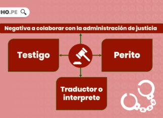 Negativa a colaborar con la administración de justicia con logo de LP