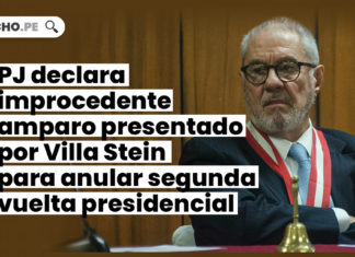 PJ declara improcedente amparo presentado por Villa Stein para anular segunda vuelta presidencial - LP