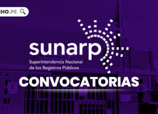 Sunarp convocatorias con logo de LP