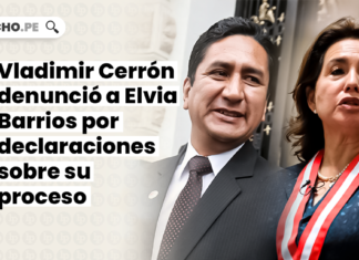 Vladimir Cerrón denunció a Elvia Barrios por declaraciones sobre su proceso