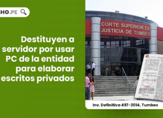 destituyen-servidor-usar-pc-entidad-elaborar-escritos-privados-investigacion-definitiva-497-2014-tumbes-LP