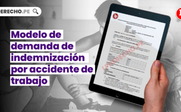 Modelo de demanda de indemnización por accidente de trabajo