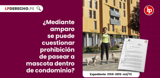 mediante-amparo-puede-cuestionar-prohibicion-pasear-mascota-condominio-exp-3159-2015-aa-tc-LPDERECHO