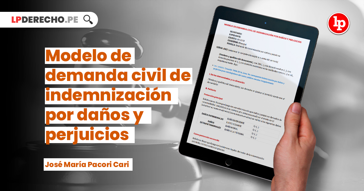 Modelo de demanda civil de indemnización por daños y perjuicios | LP