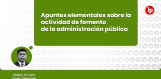 Apuntes elementales sobre la actividad de fomento de la administración publica con logo de LP