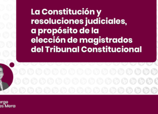 Constitucion y resoluciones judiciales a proposito de la eleccion de magistrados del TC -