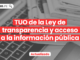 TUO de la Ley de transparencia y acceso a la información pública