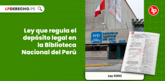 Ley 31253: Ley que regula el depósito legal en la Biblioteca Nacional del Perú