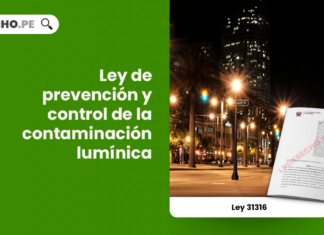 Ley 31316: Ley de prevención y control de la contaminación lumínica