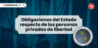 Obligaciones del Estado respecto de las personas privadas de libertad