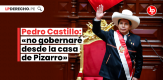 Pedro Castillo: «no gobernaré desde la casa de Pizarro»