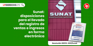 Sunat: disposiciones para el llevado del registro de ventas e ingresos en forma electrónica