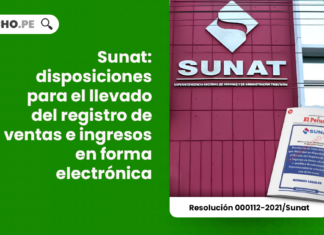 Sunat: disposiciones para el llevado del registro de ventas e ingresos en forma electrónica