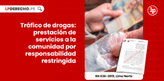 Trafico de drogas- prestacion de servicios a la comunidad por responsabilidad restringida-LP