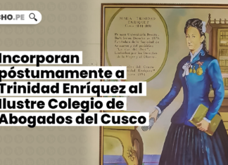 Incorporan póstumamente a Trinidad Enríquez al Ilustre Colegio de Abogados del Cusco