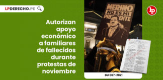 autorizan-apoyo-economico-familiares-fallecidos-durante-protestas-noviembre-decreto-urgencia-067-2021-LP