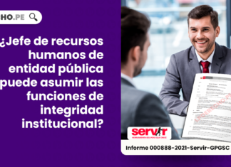 jefe de recursos humanos de entidad publica puede asumir las funciones de integridad institucional-LP