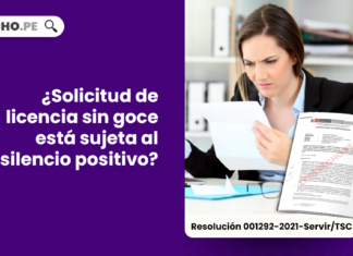 solicitud de licencia sin goce esta sujeta al silencio positivo-LP