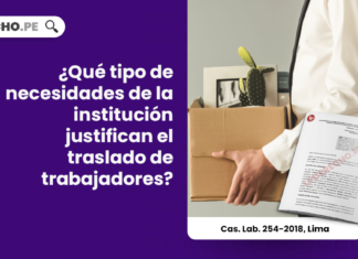 ¿Qué tipo de necesidades de la institución justifican el traslado de trabajadores?