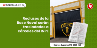 Reclusos de la Base Naval serán trasladados a cárceles del INPE