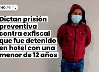 Dictan prisión preventiva contra exfiscal que fue detenido en hotel con una menor de 12 años