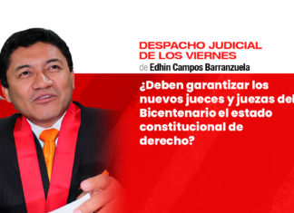 ¿Deben garantizar los nuevos jueces y juezas del Bicentenario el estado constitucional de derecho?