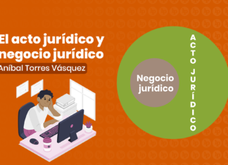 El acto y negocio juridico con logo de LP