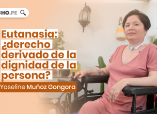 Eutanasia derecho derivado de la dignidad de la persona con logo de LP