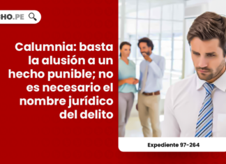 Calumnia: basta la alusión a un hecho punible; no es necesario el nombre jurídico del delito