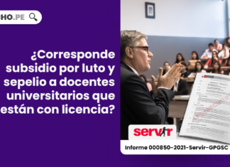 ¿Corresponde subsidio por luto y sepelio a docentes universitarios que están con licencia?