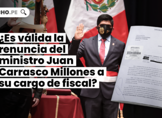 ¿Es válida la renuncia del ministro Juan Carrasco Millones a su cargo de fiscal?